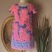 Lilly Pulitzer Dresses | Lilly Pulitzer Pink And Blue Pineapple Print Romper Dress. Size 4 | Color: Blue/Pink | Size: 4