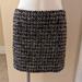 J. Crew Skirts | J. Crew Black, White And Metallic Tweed Mini Skirt Size 4 | Color: Black/Gold | Size: 4