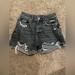 American Eagle Outfitters Shorts | American Eagle Jean Shorts | Color: Black/Gray | Size: 0