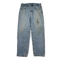 Carhartt Jeans | Carhartt Distressed B17 Relaxed Fit Heavyweight Tapered Jeans Flaw Mens 33x30 | Color: Blue | Size: 33