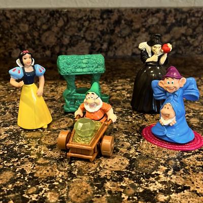 Disney Toys | Disney Snow White Vintage 5 Pc Toy Set | Color: Black/Blue | Size: Osg