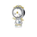 Disney Jewelry | 925?Sterling Silver Cogsworth Charm | Color: Yellow | Size: Os