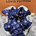 Louis Vuitton Accessories | Louis Vuitton Escale Blue Scrunchie Large Size Hair Band Giant Monogram Ribbon | Color: Blue/White | Size: Os