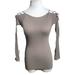 Free People Tops | Free People Intimately Beige/Tan Ladder Sleeve Top Xs/S | Color: Gray/Tan | Size: Xs/S