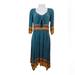 Anthropologie Dresses | Anthropology Maeve Beloved Midi Boho Dress Size Medium | Color: Blue/Brown | Size: M