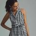 Anthropologie Dresses | Anthropologie Maeve Plaid Mini Dress | Color: Black/White | Size: 10