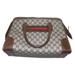 Gucci Bags | Gucci Large Logo Print Satchel Shades Of Brown With Red And Green Stripes | Color: Brown/Red | Size: 14" X 7.5" X 9"