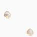 Kate Spade Jewelry | Kate Spade Signature Spade Studs - Nwt | Color: Gold/White | Size: Os