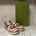 Gucci Shoes | Gucci Interlocking G Striped Canvas Espadrille Flat Sz 36.5 / 6.5 | Color: Blue/Red/White | Size: 6.5