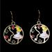 Disney Jewelry | Alice In Wonderlands Earrings | Color: Red/Yellow | Size: Os