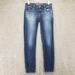 American Eagle Outfitters Jeans | American Eagle Outfitters Jeans Womens 0 Petite Low Rise Stretch Faded Jegging | Color: Blue | Size: 0p