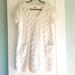 Anthropologie Dresses | Anthropologie Porridge Brand White Chevron Textured Shift Dress Size Small | Color: White | Size: S