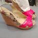 Coach Shoes | Coach Sling Back Platform Sandals | Color: Pink | Size: 9