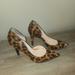 Jessica Simpson Shoes | Jessica Simpson Claudette D'orsay Heels, Animal Print/Snake Skin | Color: Brown/Tan | Size: 7.5