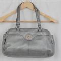 Coach Bags | Coach F16529 Penelope Turnlock Silver Leather Satchel | Color: Gray/Silver | Size: Os