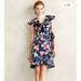 Anthropologie Dresses | Hibiscus Wrap Dress | Color: Blue | Size: 2p