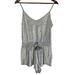 Victoria's Secret Intimates & Sleepwear | Gray Velvet Victoria’s Secret Romper Jumper Adjustable Straps Waist Tie Small | Color: Gray/Silver | Size: S