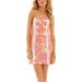 Lilly Pulitzer Dresses | Lilly Pulitzer Tansy Strapless Dress-Sunshine Yellow Sea-Be Seen Pink + Orange | Color: Orange/Pink | Size: 00