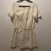 J. Crew Dresses | J.Crew Factory Women's Drop Hem Crinkle-Gauze Casual Dress Sz. Medium | Color: Cream/Tan | Size: M