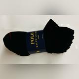 Polo By Ralph Lauren Underwear & Socks | New 8 Pair Low Cut Polo Ralph Lauren Socks | Color: Black/Red | Size: 10-13