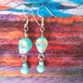 Urban Outfitters Jewelry | 3/$25 Turquoise Skull Earrings | Color: Blue/Green | Size: Os