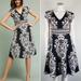 Anthropologie Dresses | Anthropologie Ett Twa Boho Embroidered Look Midi Knit Midi Black Dress Size 6p | Color: Black/White | Size: 6p