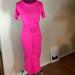 Anthropologie Dresses | Anthro Saturday Sunday Pink T-Shirt Dress With Matching Belt | Color: Pink | Size: S