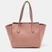 Gucci Bags | Gucci Pink Pebbled Leather Small Swing Tote | Color: Pink | Size: Os