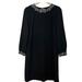 J. Crew Dresses | J Crew Jewel Embellished Long Sleeve Shift Dress Black Holiday Size 6 | Color: Black | Size: 6