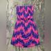 Lilly Pulitzer Dresses | Lilly Pulitzer Windsor Strapless Giraffe Dress Xs | Color: Blue/Pink/Purple/Red | Size: Xs