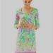 Lilly Pulitzer Dresses | Lilly Pulitzer Beacon Dress Tiki Pink Royal Lime | Color: Green/Pink | Size: Xxs