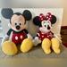 Disney Toys | Mickey & Minnie Mouse Stuffed Toys | Color: Black/Red | Size: 25 Inches In Length