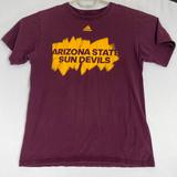 Adidas Shirts | Adidas Arizona State Sun Devils T-Shirt Women Medium M Burgundy Flaw | Color: Red | Size: M