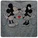 Disney Tops | Disney Parks Women’s Rhinestone Bling Mickey Minnie Kissing T-Shirt + Bracelet | Color: Black/Gray | Size: L