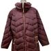 Michael Kors Jackets & Coats | Michael Kors Womens Dark Wine Red Long Zip Up Puffer Coat Size Xxl | Color: Red | Size: Xxl