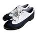 Adidas Shoes | Adidas Black White Kiltie Leather Saddle Lace Up Z-Traxion Golf Shoes 9 | Color: Black/White | Size: 9