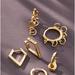 Anthropologie Jewelry | Anthropologie Multi-Ring Huggie Earrings Nwt | Color: Gold | Size: Os