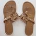 Tory Burch Shoes | Beige Tory Burch Miller Women Patent Leather Sandals (Size 7) | Color: Cream/Tan | Size: 7