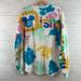 Disney Tops | Disney Tie Dye Long Sleeve Spirit Jersey Size M | Color: Green/White | Size: M