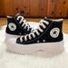 Converse Shoes | Converse Chuck Taylor All Star Lugged Women's High Top Shoe In Black Size 8.5 | Color: Black/White | Size: 8.5