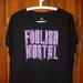 Disney Tops | Disney Haunted Mansion Foolish Mortal T-Shirt - Women's Size Xl - Used | Color: Black/Purple | Size: Xl