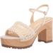 Jessica Simpson Shoes | Jessica Simpson Timia Platform Sandals. New In Box. Size 7. | Color: Cream | Size: 7