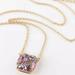 Kate Spade Jewelry | Kate Spade New York Multicolor Square Pendant Necklace | Color: Gold/Red | Size: Os