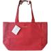 Coach Bags | Coach Fragrance Holiday Red Shimmer W/Gold Logo Tote Weekend Shopping Bag Lined | Color: Red | Size: Os