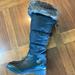 Michael Kors Shoes | Never Worn Michael Kors Black Tall Leather & Faux Fur Boots Size 7 - Beautiful! | Color: Black | Size: 7