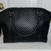 Gucci Bags | Authentic Large Leather Zippered Gucci Logo Guccissima Bag W/ Dust Bag. | Color: Black | Size: Os