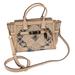 Coach Bags | Coach Swagger Exotic Embossed Patchwork Leather Beechwood Satchel Bag Purse | Color: Gold/Tan | Size: Os