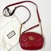 Gucci Bags | Gucci Gg Marmont Matelasse Leather Shoulder Zip Closure Bag Purse Crossbody | Color: Gold/Red | Size: 7l X 5h X 2.5w Inches