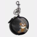 Coach Bags | Disney X Coach Thumper Coin Pouch/Bag Charm | Color: Black/Gray | Size: Os