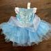 Disney Costumes | Disney Baby Cinderella Tutu Halloween Costume | Color: Blue | Size: 6 - 12 Months